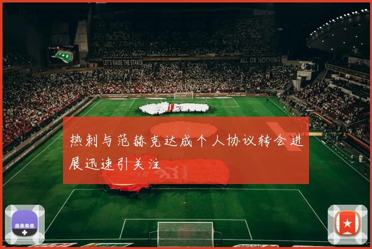 热刺与范赫克达成个人协议转会进展迅速引关注
